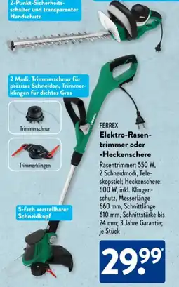 Aldi Süd Ferrex Elektro-Heckenschere Angebot