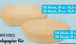 Aldi Süd Power Force Backpapier für Heißluftfritteuse Angebot
