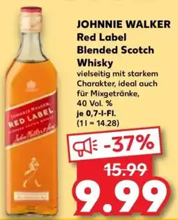Kaufland JOHNNIE WALKER Red Label Blended Scotch Whisky Angebot