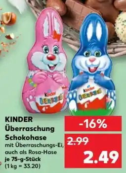 Kaufland KINDER Überraschung Schokohase Angebot