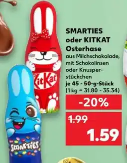 Kaufland SMARTIES oder KITKAT Osterhase Angebot