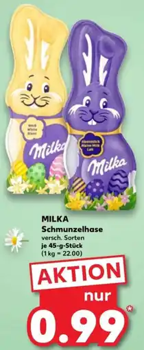 Kaufland MILKA Schmunzelhase Angebot