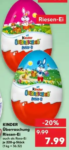 Kaufland KINDER Überraschung Riesen-Ei Angebot