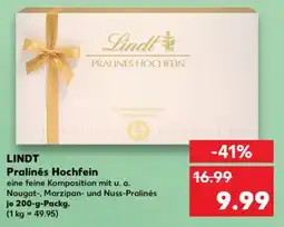 Kaufland LINDT Pralinés Hochfein Angebot