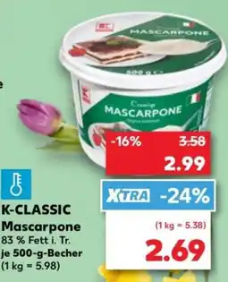 Kaufland K-CLASSIC Mascarpone Angebot
