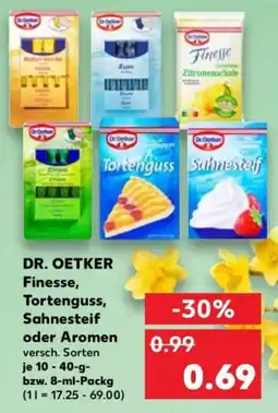 Kaufland DR. OETKER Finesse, Tortenguss, Sahnesteif oder Aromen Angebot