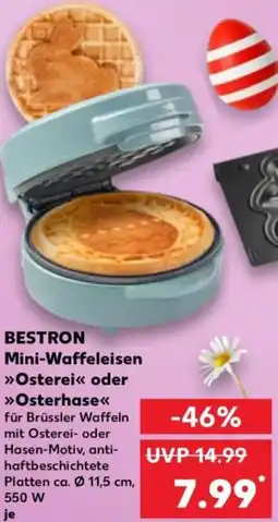 Kaufland BESTRON Mini-Waffeleisen Osterei oder Osterhase Angebot