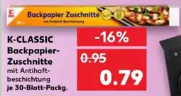 Kaufland K-CLASSIC Backpapier Zuschnitte Angebot