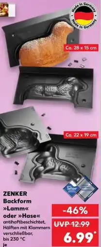Kaufland ZENKER Backform Lamm oder Hase Angebot