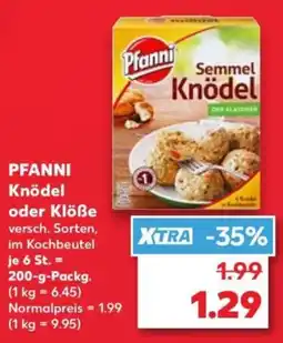 Kaufland PFANNI Knödel oder Klöße Angebot