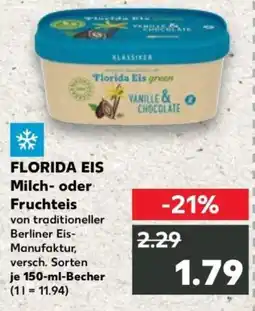 Kaufland FLORIDA EIS Milch- oder Fruchteis Angebot