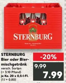 Kaufland STERNBURG Bier oder Bier mischgetränk Angebot