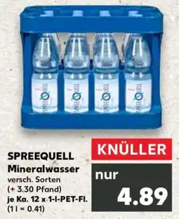Kaufland SPREEQUELL Mineralwasser Angebot