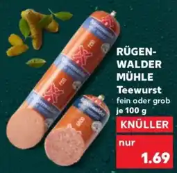 Kaufland RÜGEN- WALDER MÜHLE Teewurst Angebot