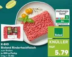 Kaufland K-BIO Bioland Rinderhackfleisch Angebot