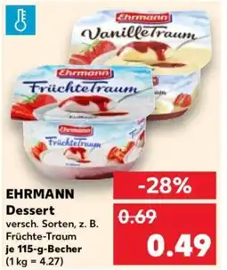 Kaufland EHRMANN Dessert Angebot