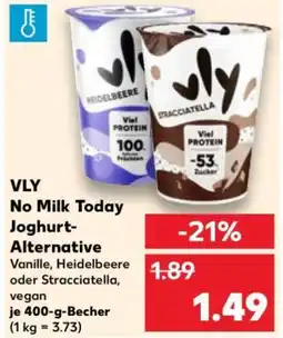 Kaufland VLY No Milk Today Joghurt- Alternative Angebot