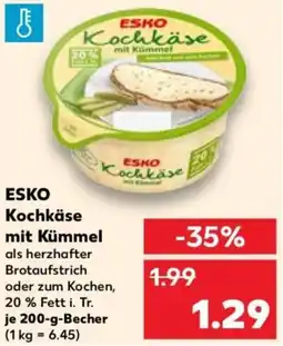 Kaufland ESKO Kochkäse mit Kümmel Angebot
