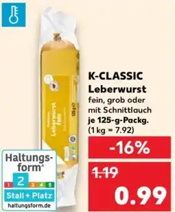 Kaufland K-CLASSIC Leberwurst Angebot