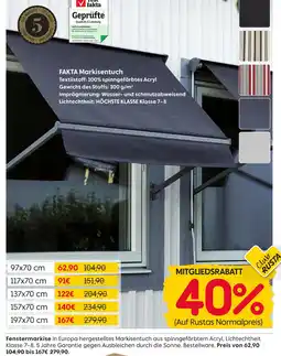 Rusta Fakta markisentuch Angebot