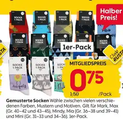 Rusta Gemusterte socken Angebot