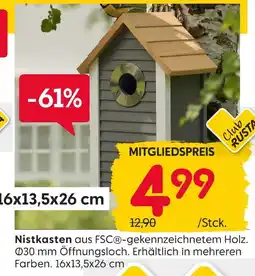 Rusta Nistkasten Angebot