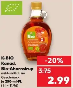 Kaufland K-BIO Kanad. Bio-Ahornsirup Angebot