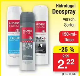 Zimmermann Hidrofugal deospray Angebot