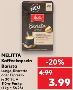 Kaufland MELITTA Kaffeekapseln Barista Angebot