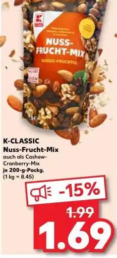 Kaufland K-CLASSIC Nuss-Frucht-Mix Angebot