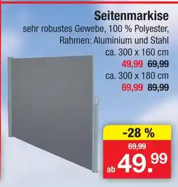 Zimmermann Seitenmarkise Angebot
