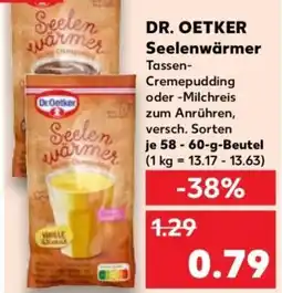 Kaufland DR. OETKER Seelenwärmer Angebot