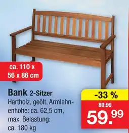 Zimmermann Bank 2-sitzer Angebot