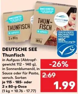 Kaufland DEUTSCHE SEE Thunfisch Angebot
