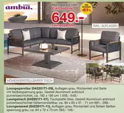 Möbelzentrum Pforzheim Ambia garden loungegarnitur Angebot