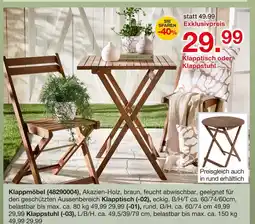 Möbelzentrum Pforzheim Klappmöbel klapptisch Angebot