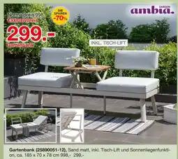 Möbelzentrum Pforzheim Ambia garden gartenbank Angebot