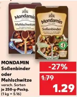 Kaufland MONDAMIN Soßenbinder oder Mehlschwitze Angebot