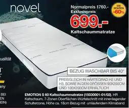 Möbelzentrum Pforzheim Novel emotion s 60 kaltschaummatratze Angebot