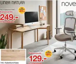 Möbelzentrum Pforzheim Linea natura schreibtisch Angebot