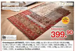 Möbelzentrum Pforzheim Cazzaris orientteppich Angebot