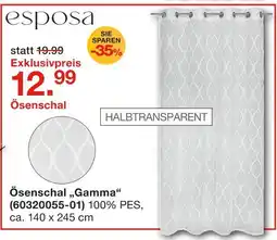 Möbelzentrum Pforzheim Esposa ösenschal gamma Angebot