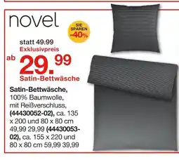 Möbelzentrum Pforzheim Novel satin-bettwäsche Angebot