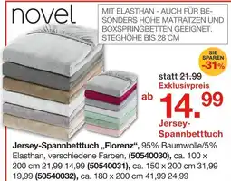 Möbelzentrum Pforzheim Novel jersey-spannbetttuch florenz Angebot