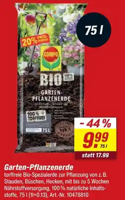 toom Baumarkt Compo bio garten-pflanzenerde Angebot