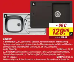 toom Baumarkt Einbauspüle ca Angebot