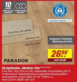 toom Baumarkt Parador designboden modular one Angebot