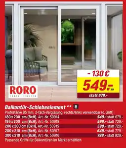 toom Baumarkt Roro balkontür-schiebeelement Angebot