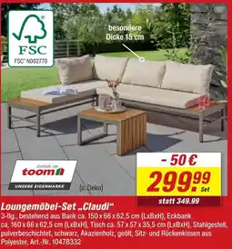 toom Baumarkt Toom loungemöbel-set 'claudi' Angebot