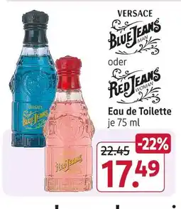 Rossmann Versace blue jeans man Angebot